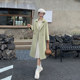 Little Hepburn style double-sided cashmere coat for women 2023 new autumn and winter mid-length woolen woolen coat