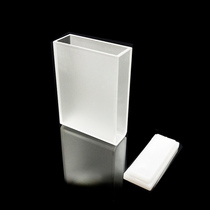 Glass quartz two-sided light cuvette with lid 3cm 30mm optical path spectrophotometer
