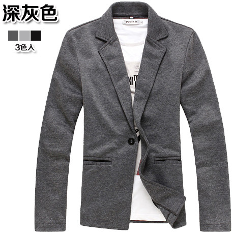 2012新款秋装男式休闲修身西装 针织小西服 男