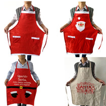 Christmas Apron Christmas costume Female Adult Christmas decoration Restaurant Bar waiter apron performance costume