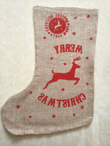  Christmas socks Christmas Decoration pendant Childrens Christmas gift bag Christmas Socks Candy Socks
