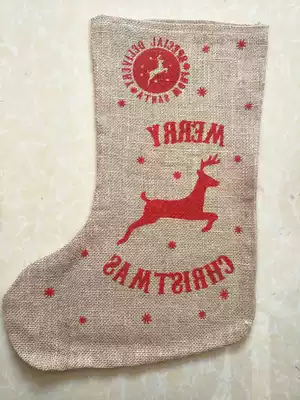 Christmas socks Christmas decoration Hanging Children's Christmas gift bag Christmas Socks Candy Socks