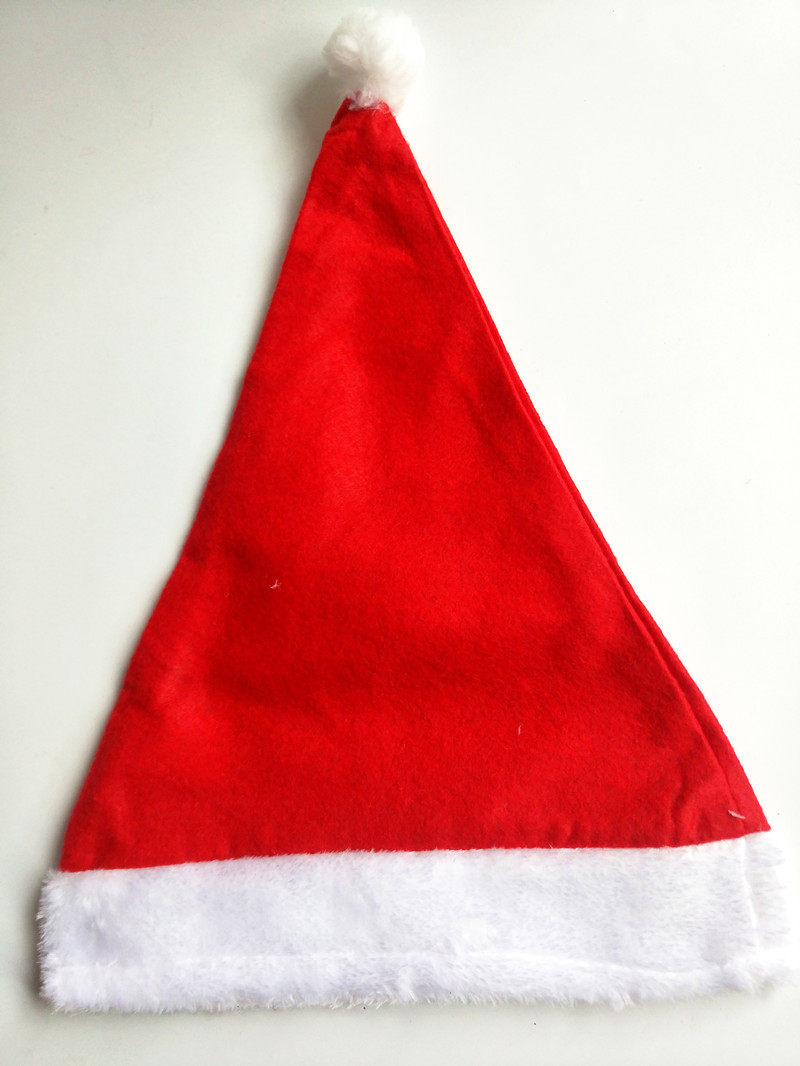 Plush Christmas hat adult's Christmas hat Christmas decorations Christmas headwear performance props thickened