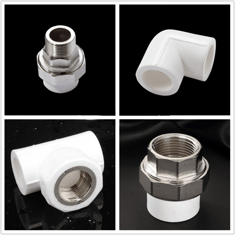 Installation of heating chip heating furnace accessories package heating package PPR pipe bend three-way ball valve directly