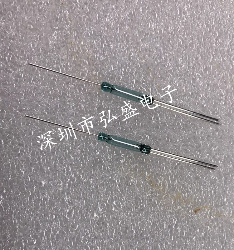 Imported Hamlin tripod reed switch 2 5*14 normally open normally closed conversion green tube glass seal magnetic control switch
