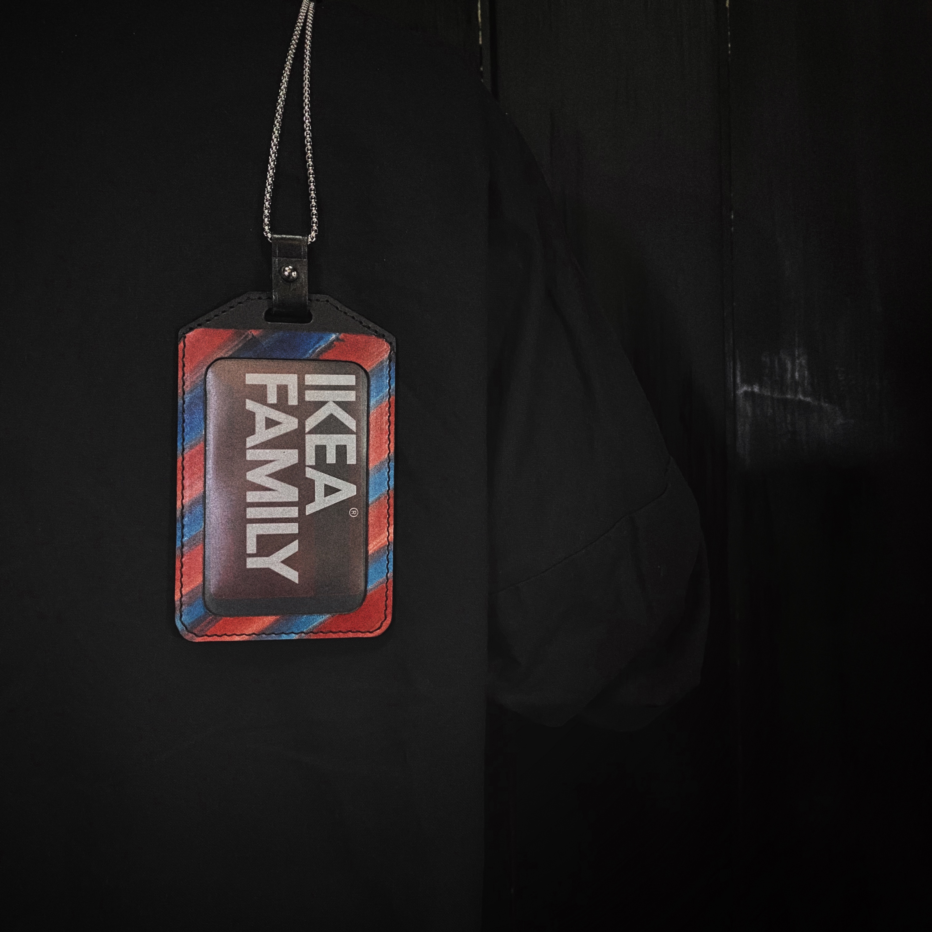 FENGMA stitch original handmade cow leather work card cutting sleeve genuine leather retro work certificate card sleeve custom lettering-Taobao