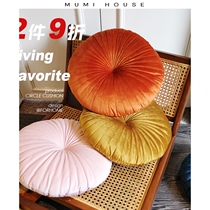 MUMI original design Nordic ins small pumpkin velvet pillow cushion Office waist pillow Sofa pillow