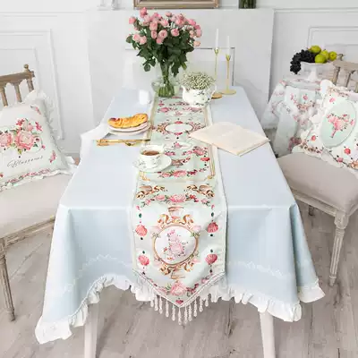 ALEX French pink table flag bed flag small fresh country ins TV cabinet coffee table custom dining table bed tail flag