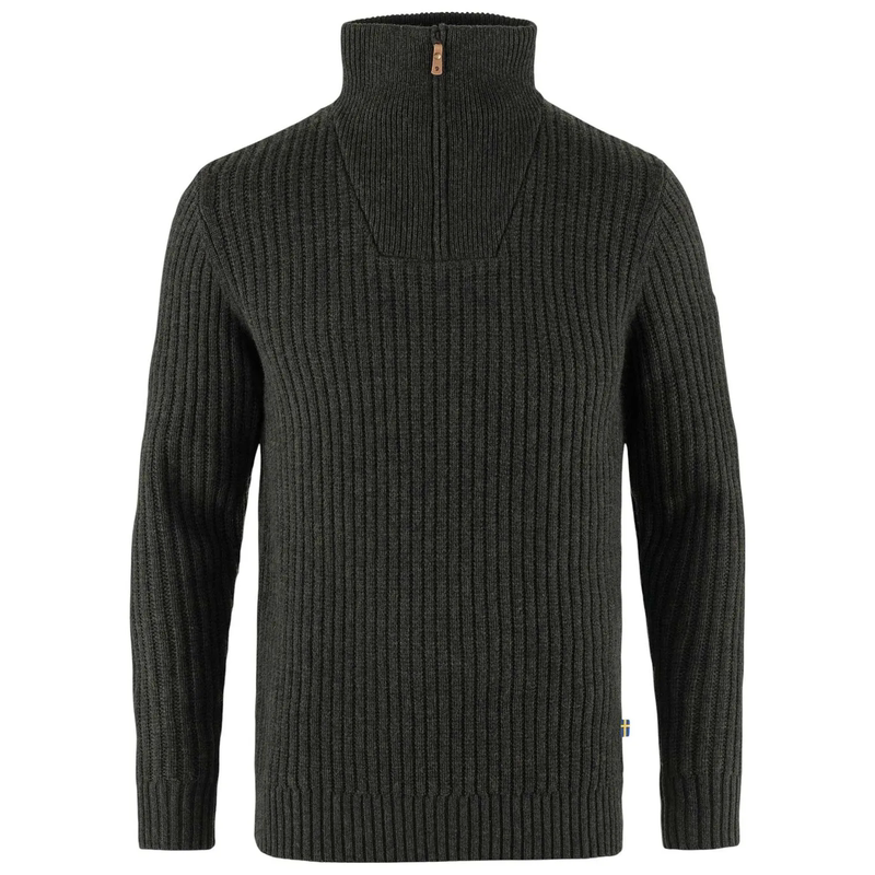 Fjallraven Arctic Fox Ovik Men's Outdoor Stand-Up Collar Warm Knitted Wool Sweater Cardigan 86672 Fjallraven Arctic Fox Ovik Men's Outdoor Stand-Up Collar Warm Knitted Wool Sweater Cardigan 86672