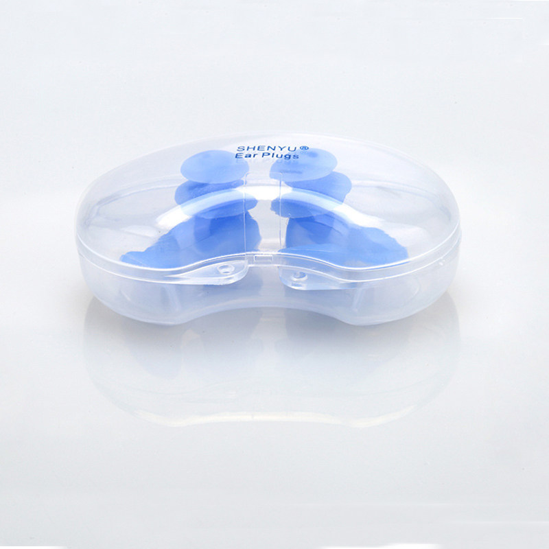 New earplugs swimming waterproof earplugs adult children male and female with professional silicone gel soft earplugs box for swimming gear