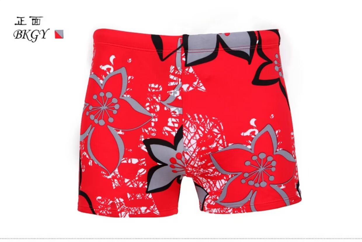Thêm phân bón để tăng quần short nam boxer kích thước lớn rộng thoải mái quần bơi eo cao chất béo quần bơi nam quá khổ quần bơi boxer nam