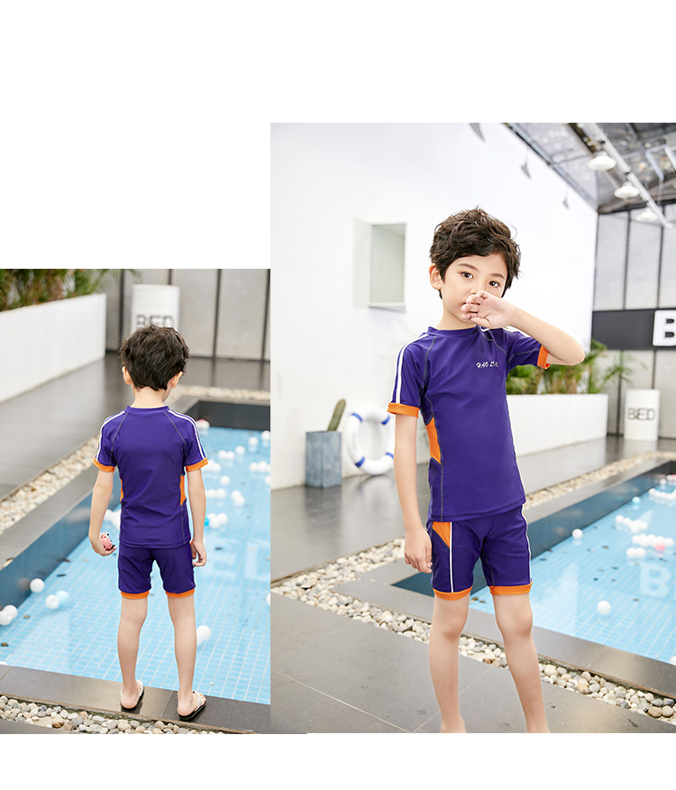 Đồ bơi trẻ em nam Cơ thể trẻ em năm điểm quần short boxer phù hợp với trẻ nhỏ Kem chống nắng lớn chuyên nghiệp Đồ bơi nhanh khô - Bộ đồ bơi của Kid đồ bơi liền thân cho bé gái