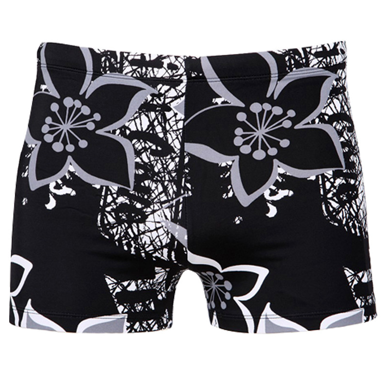 Fat plus men's large size square shorts loose high waist fat swimming trunks oversized hot spring men's swimsuit