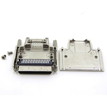 VHDCI 68P plug connector SCSI 68Pin male metal shell MINI small 68 with iron shell welding wire type