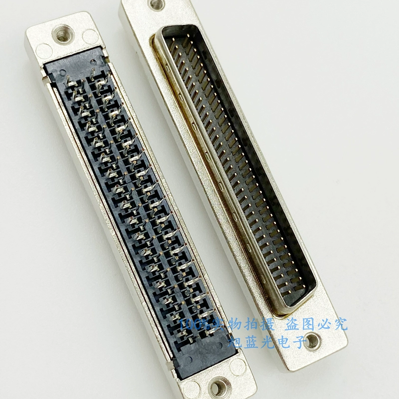 SCSI68P Cổng kết nối DB68 pin 180 độ nam ổ cắm 68 lõi thẳng pin HPDB68PIN ổ cắm tấm hàn