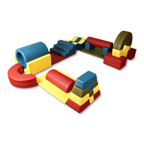 Software Composition Sensory System Trainer material saddle Maisalone wood bridge balance wood drilling hole rocking boat kindergarten childrens toys