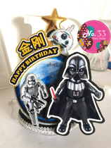 Hot sale New Star Wars theme birthday hat Black Samurai protagonist hat childrens party dress up supplies