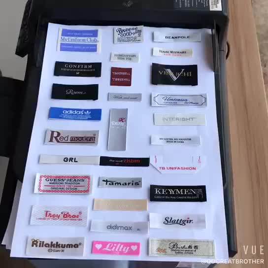 100 Polyester Fabric Garment Labels And Tags Woven Labels For Clothing