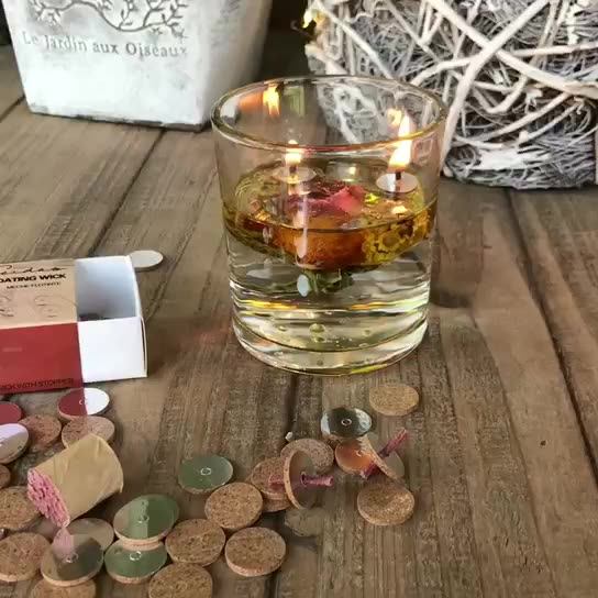 Floating Oil Wicks Cork Wick Or Floating Candles Cork Wick Candle Buy
