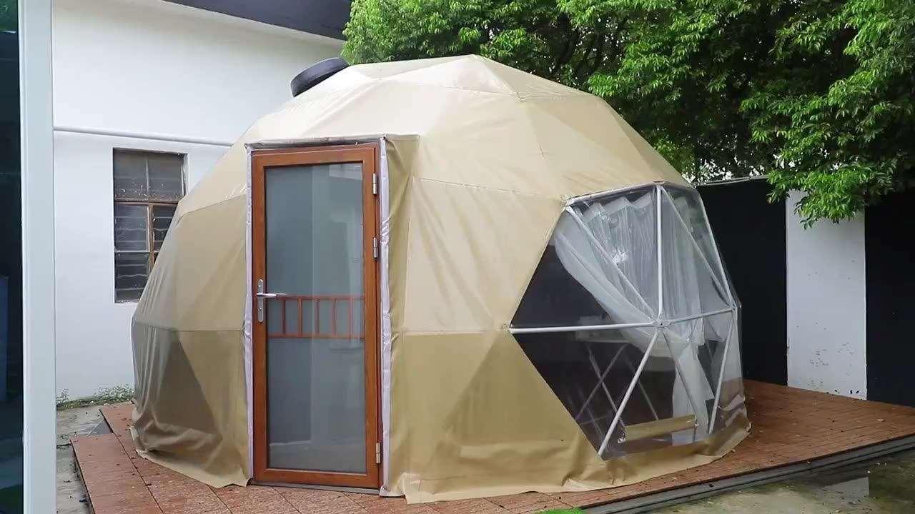 High Quality Outdoor Glamping Dome Tent Geodesic Dome Army Military