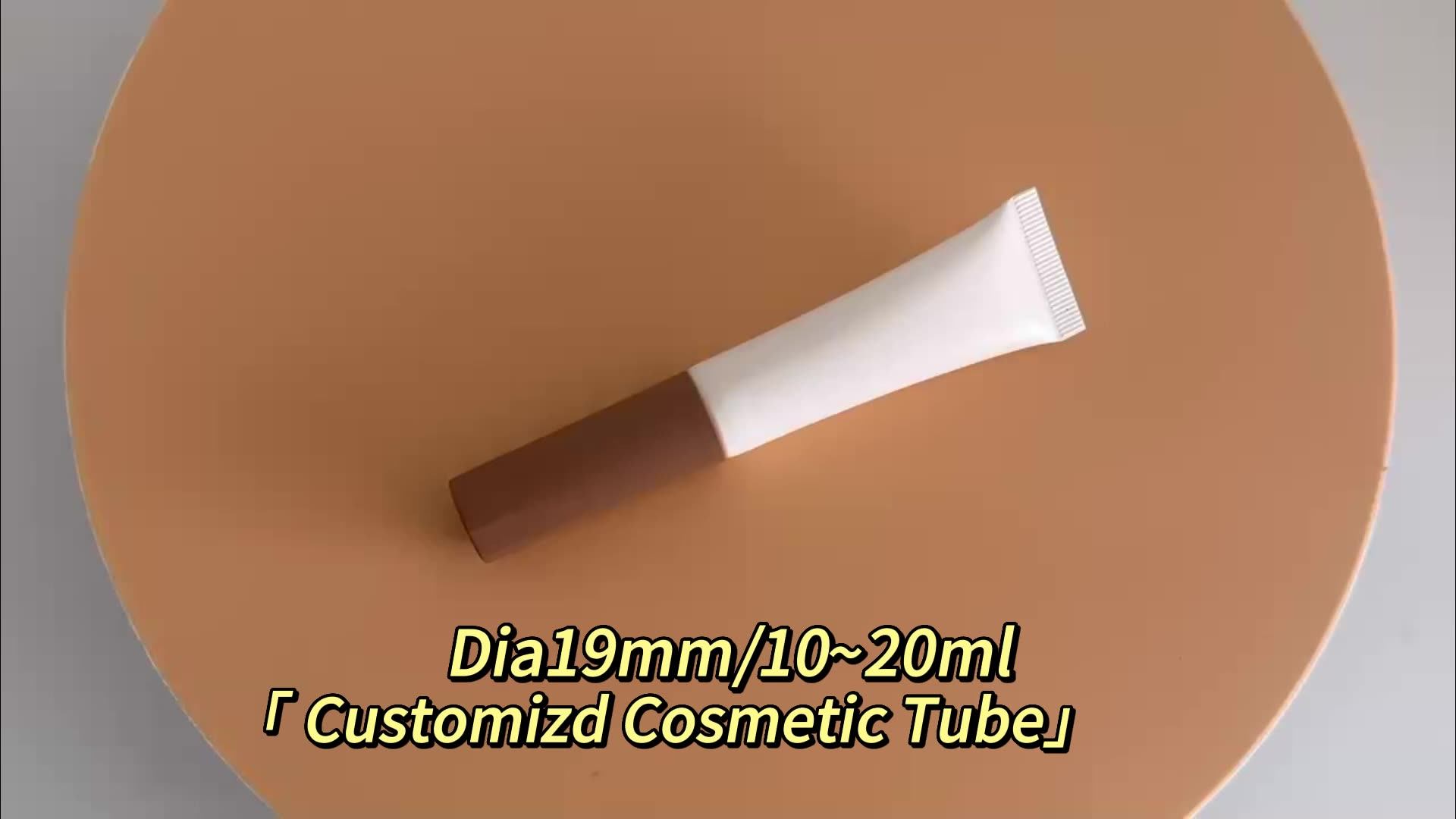 Customized Cosmetic Sponge Applicator Blush Tube Packaging 1020ml Pcr