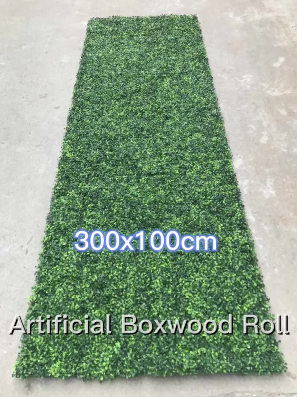 1*3m Plastic Greenery Fence Panels Boxwood Mat Roll Artificial Hedge