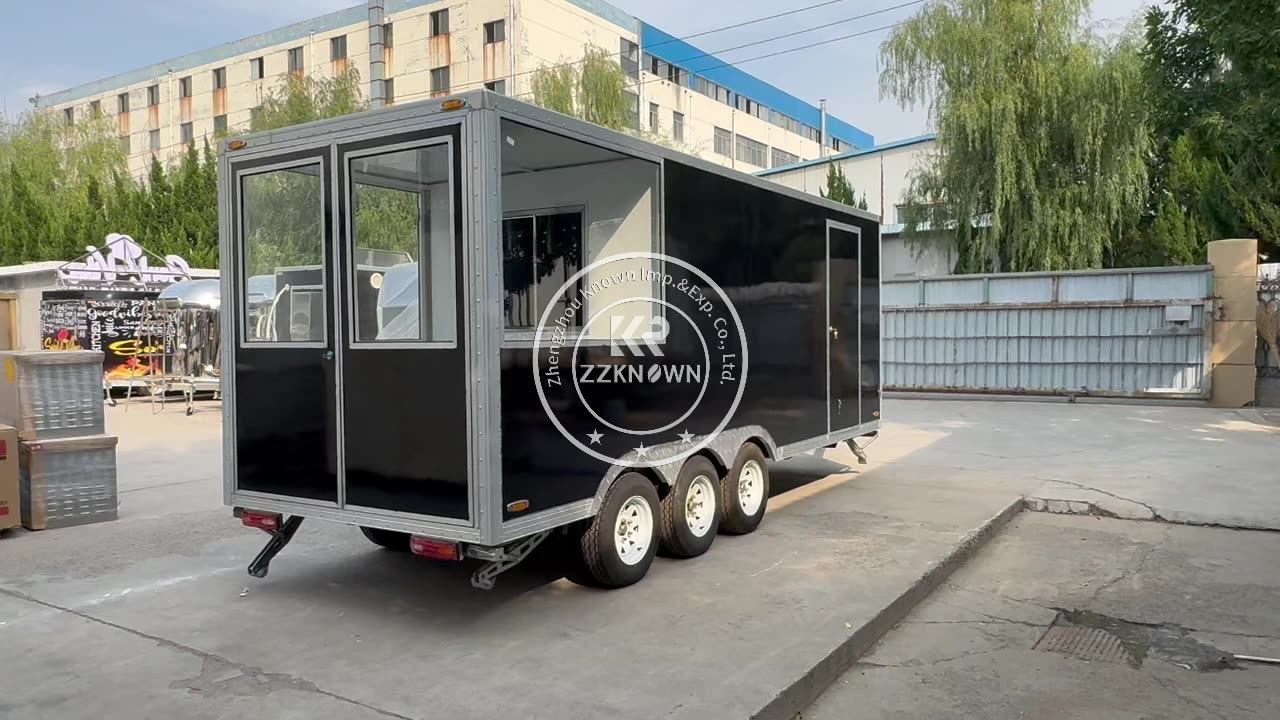 Mobile Coffee Pizza Pasta Food Truck Trailers Commercial Use Mobile