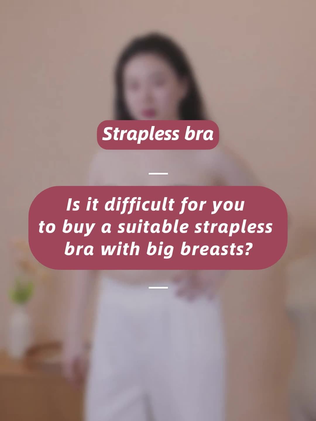 Plus Size Strapless Bra For Big Bust Thin Cup Nonslip Bra Tube Top Underwear Wedding Bra Push