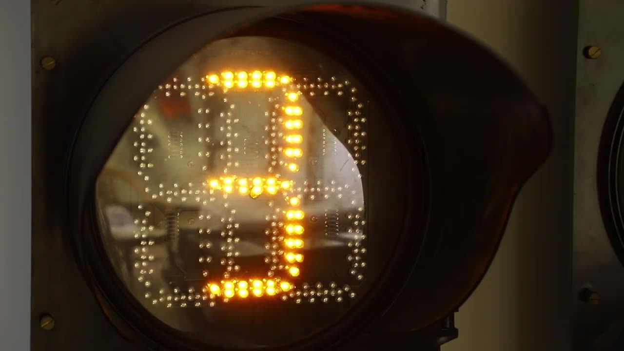 300mm Red Amber Green Driveway Led Traffic Light With Aluminum Housing