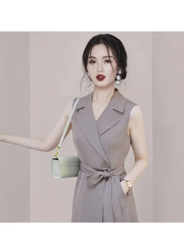 Đầm maxi nữ thắt eo tay loe ren viền cổ — Màu như ảnh chi tiết 5