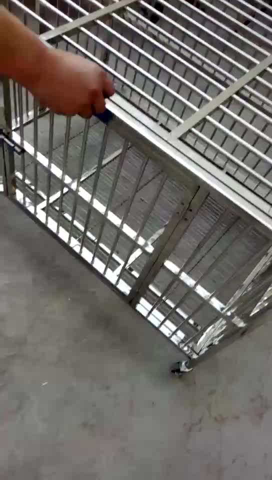 Stainless Steel Dog Cage Plastic Flooring And Modular Dog Cage
