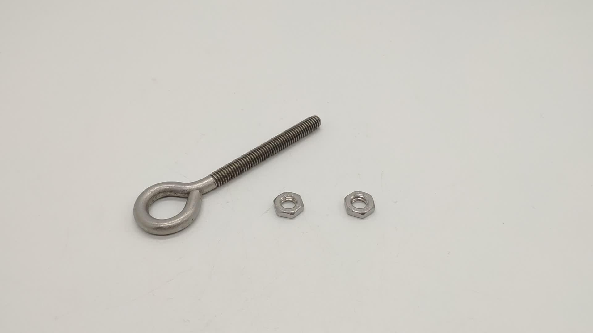 China Manufacturer Eye Bolts M10 8.8 Grade Eyelet Ss Eye Bolt For