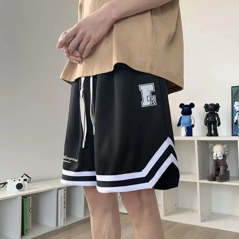 Summer New Short Pants for Men and Women Loose Matchy-Chic Wide Leg Shorts American Basketball Sports Casual Five-Pocket Pants Trendy