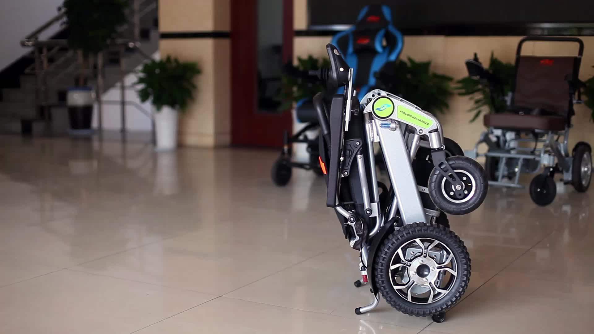 Inflatable Tire Electric Front Wheel Drive Power Wheelchair With