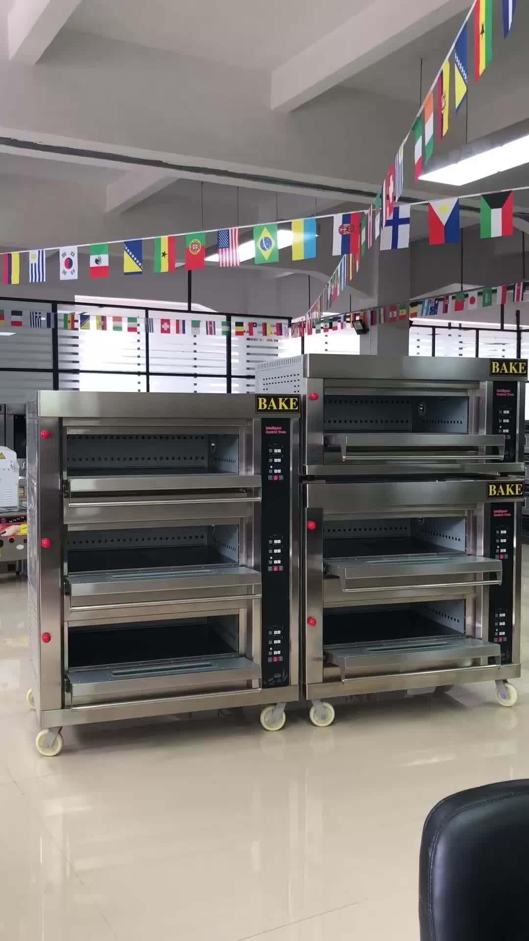 Commercial Bakery Equipment Stainless Steel 1 2 3 Layer Bread Pizza Gas
