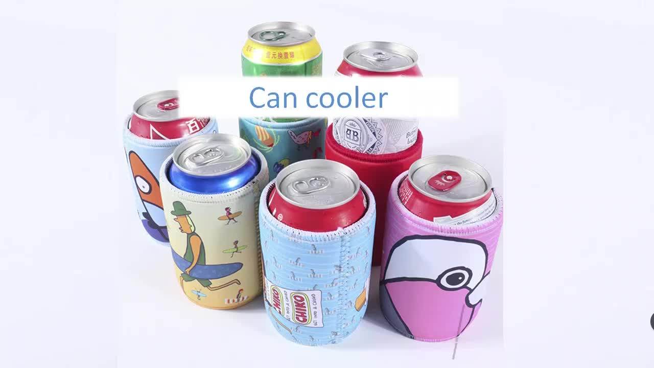 Professional Customize Thermal Foam Fabric Beer Can Sleeve For Cups And