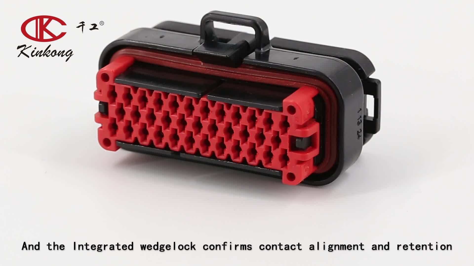 Kinkong 14 Pin Ampseal Female Electric Connectors Sealed Auto Plug