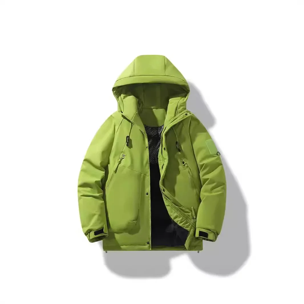 2024 new cotton-padded jacket coat overcoat outdoor casual waterproof assault clothing couple fashion brand cotton-padded jacket coat