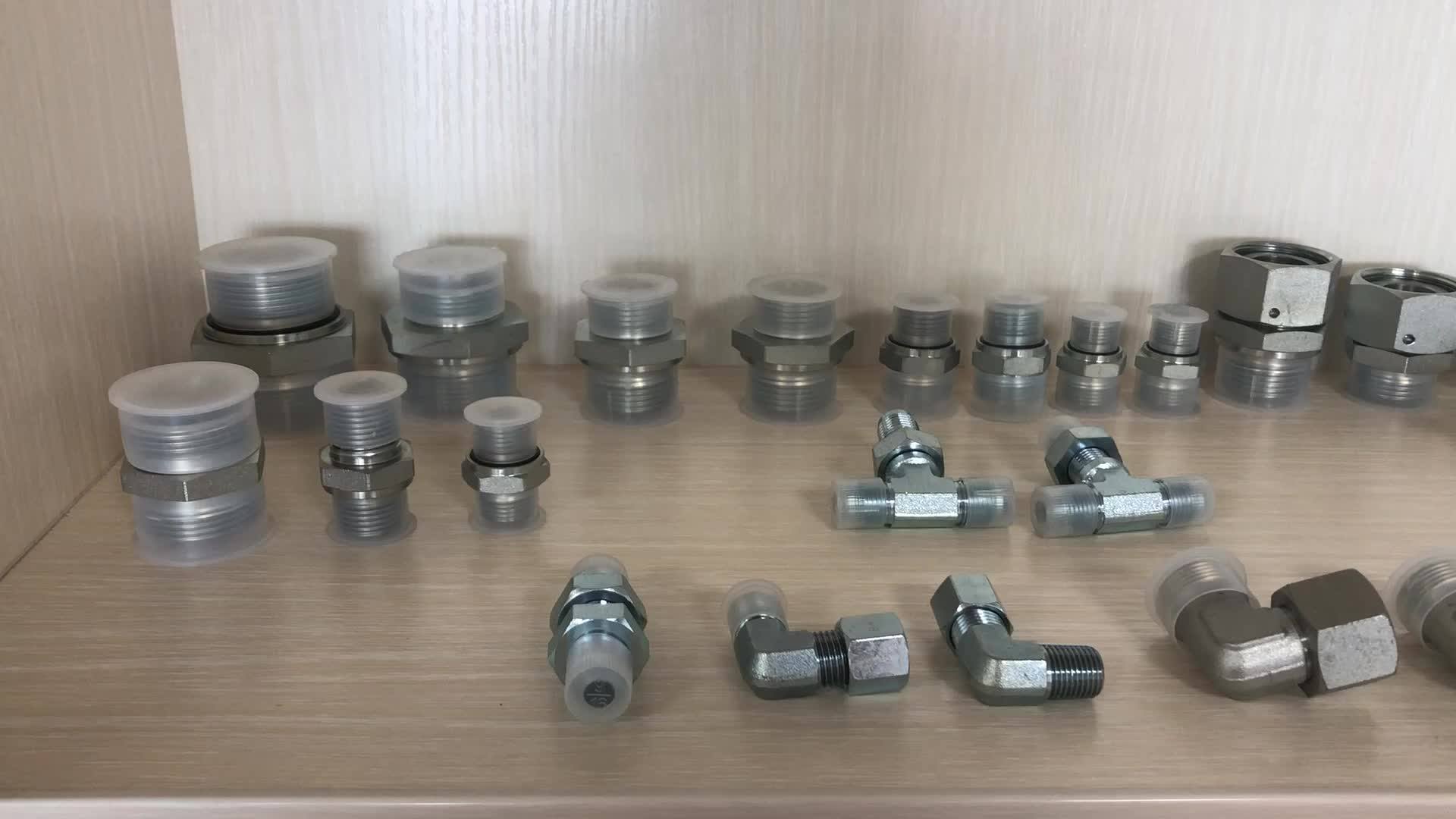 Hydraulic Male Threaded Straight Reducer Pipe Fittings With Swivel Nut