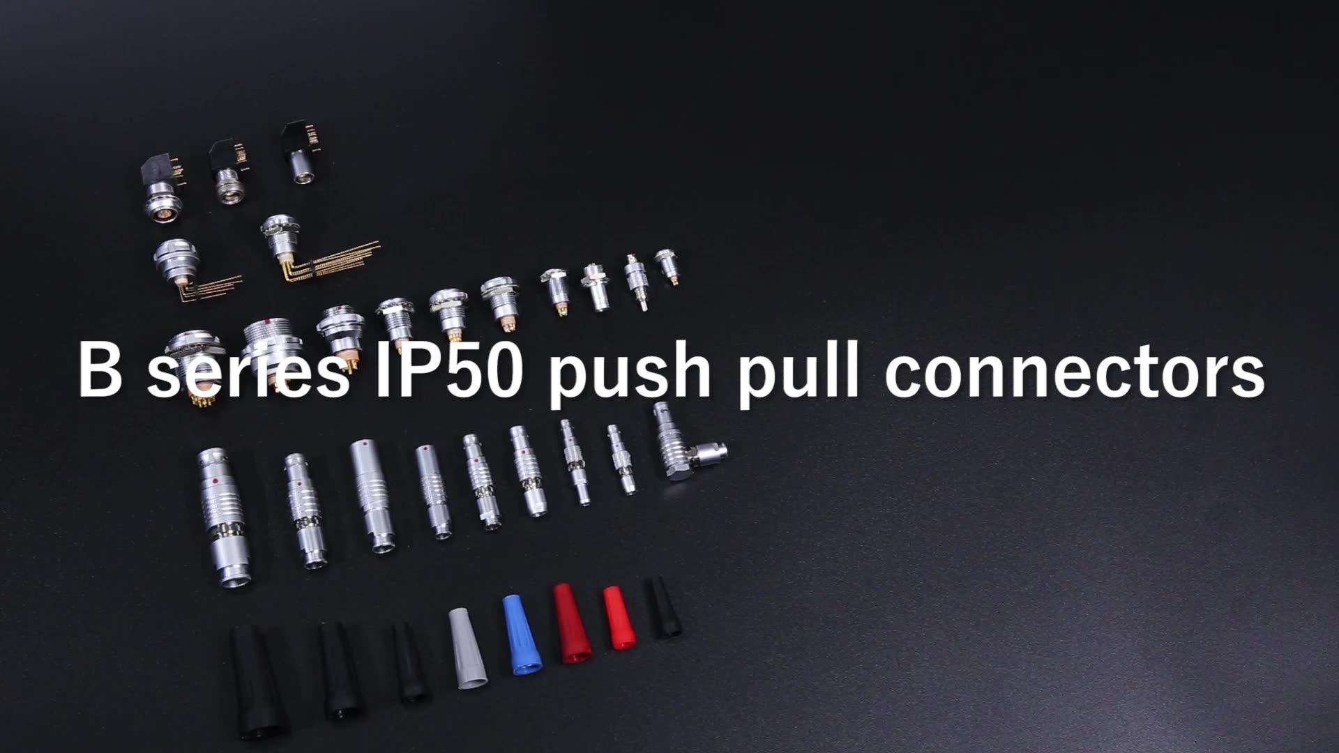 Circular Connector 1b Series 7 Pins Push Pull Connector Straight Plug