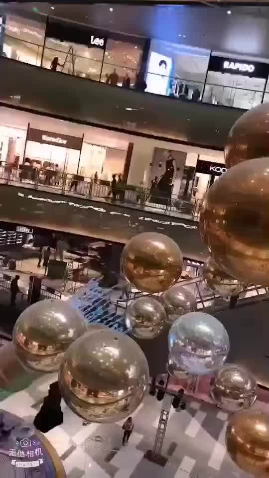 Large Mirror Balls Floating Mirror Ball Inflatable Silver Reflective