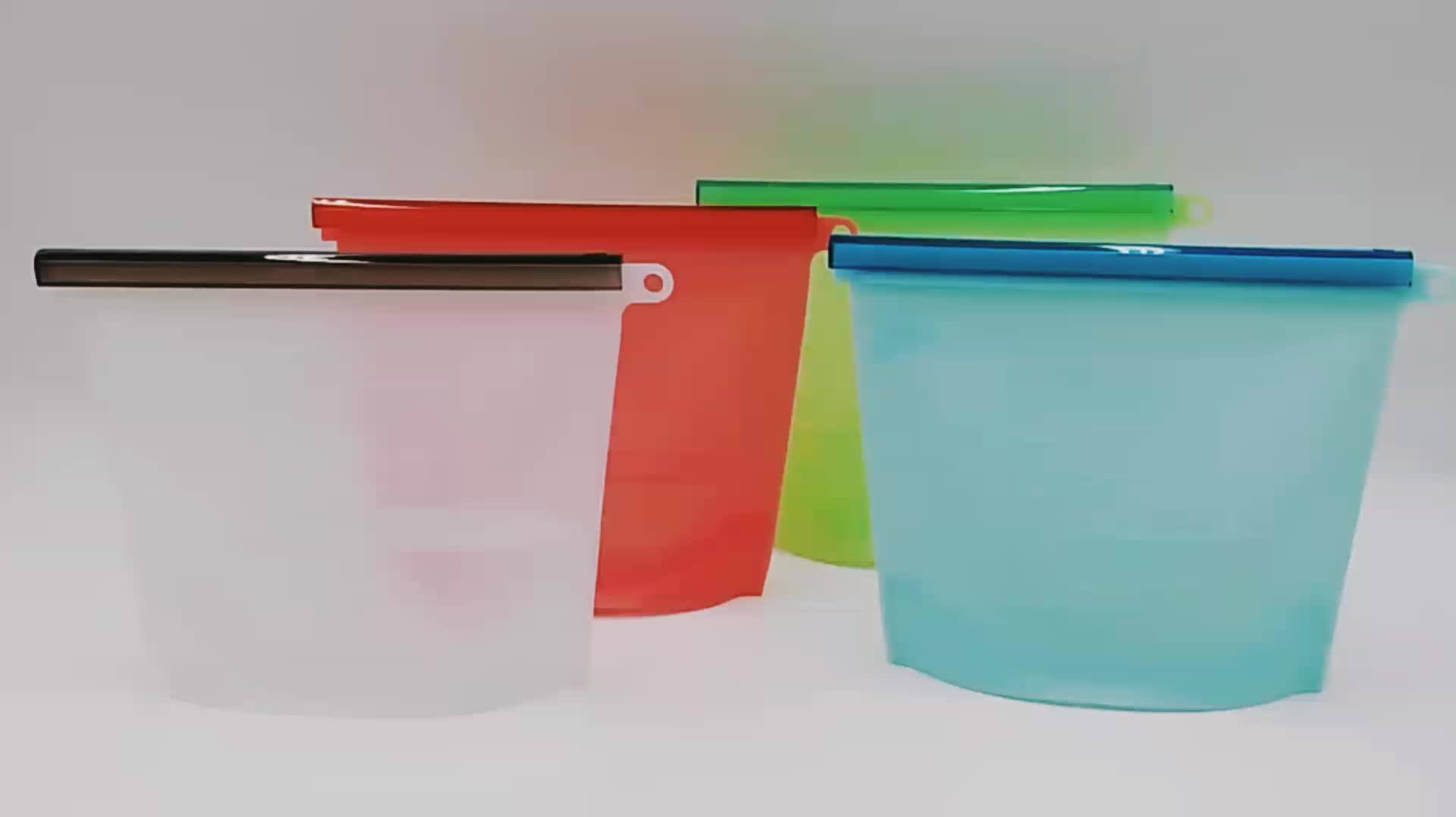 Rubber Ziplock Vegetable Fruit Seal Freezer Zipper Storage Silicone