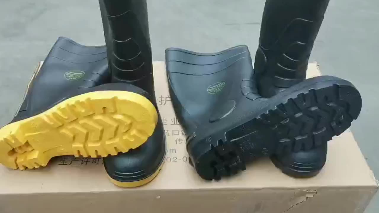 Giày bốt chống va đập Lyle SL-2-99-91 bảo vệ ngón chân Giày bốt mũi thép chống hóa chất Giày chống va đập chống đâm thủng Giày bốt thép đôi giá ủng bảo hộ 