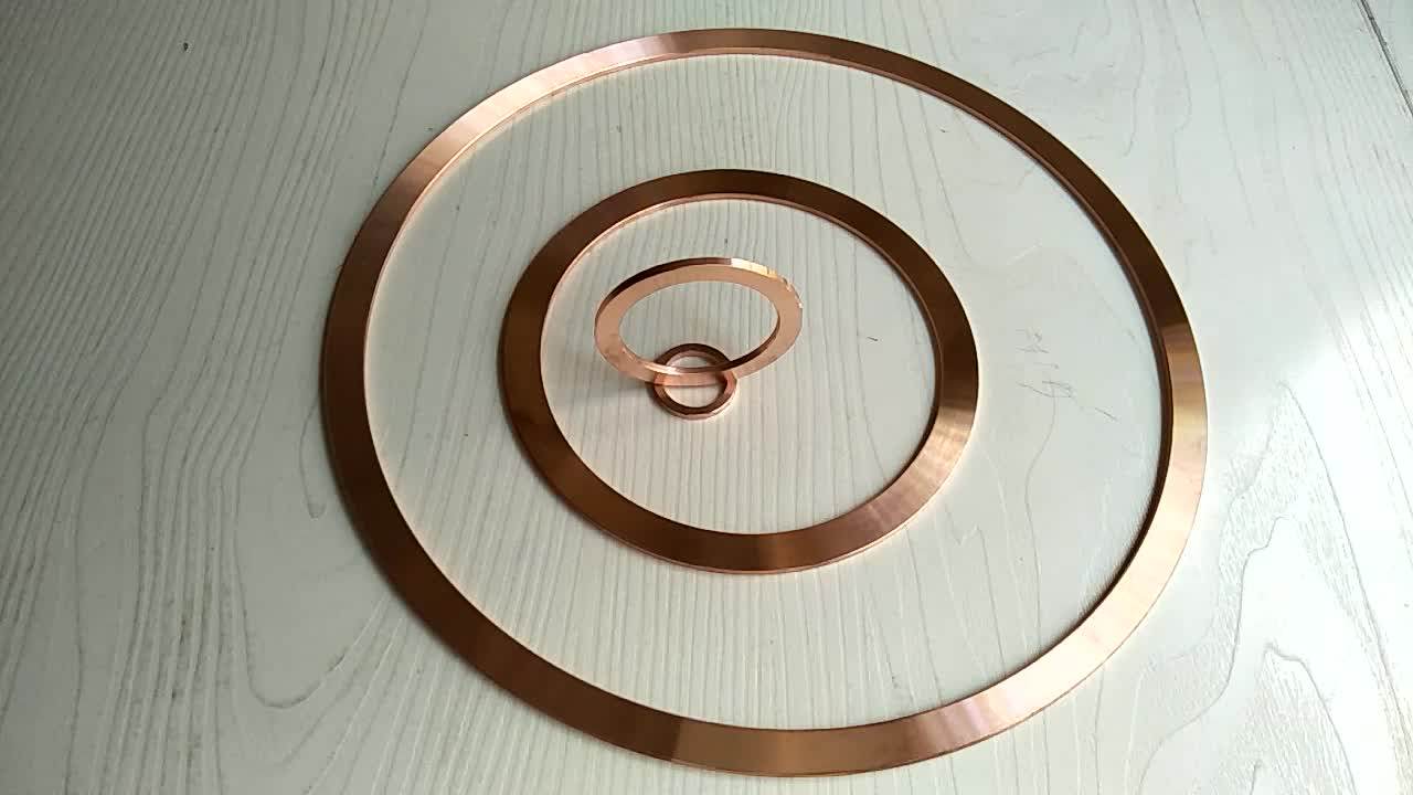 Vacuum Pipe Fitting Stainless Steel Flange Gasket Copper Gasket Vacuum