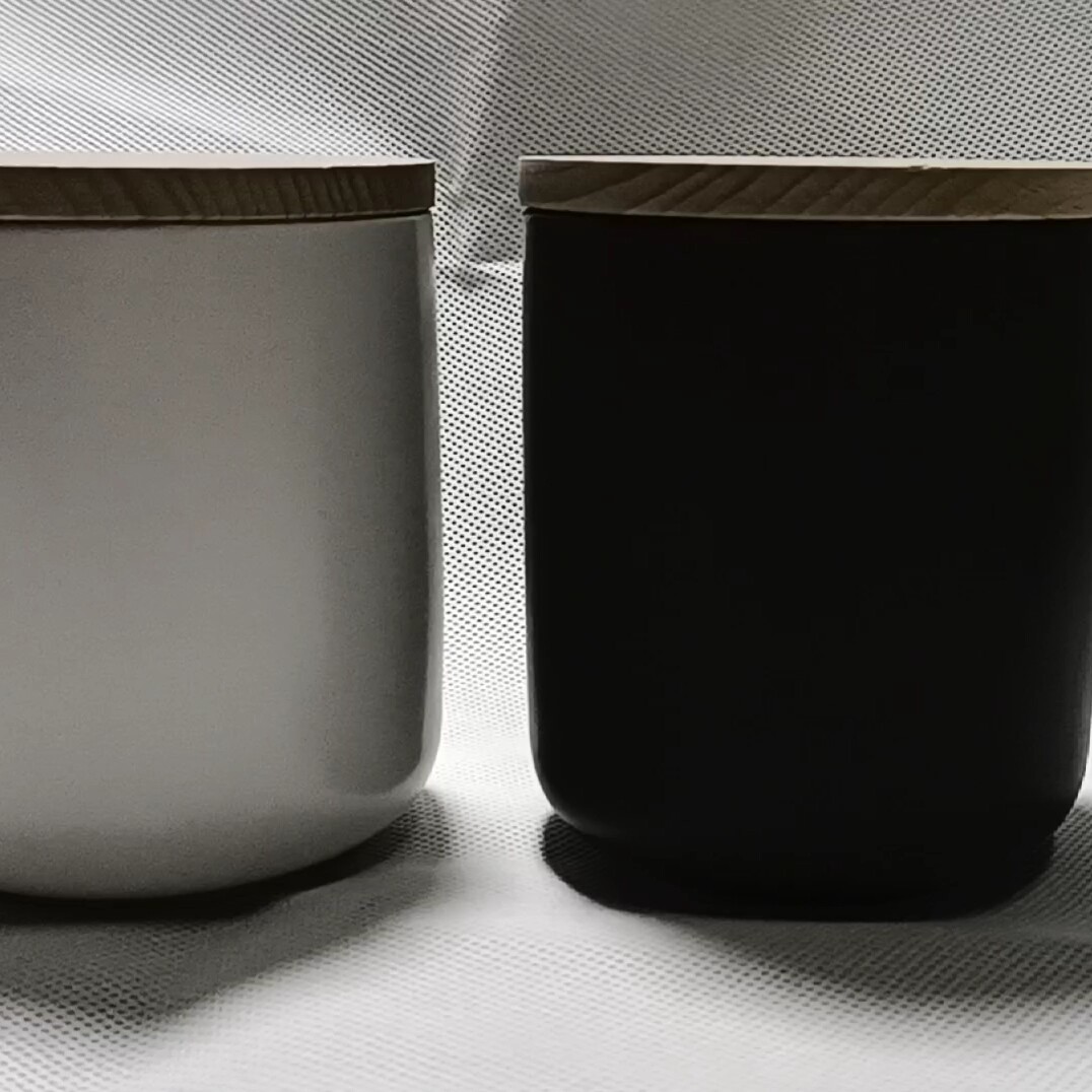 Custom Solid Color Candle Container Porcelain Candle Jars Ceramic