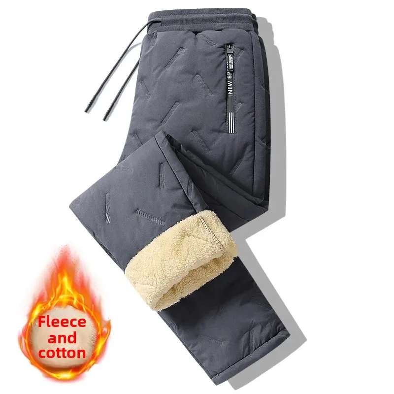 Winter velvet keep warm trousers, plus size, oversize