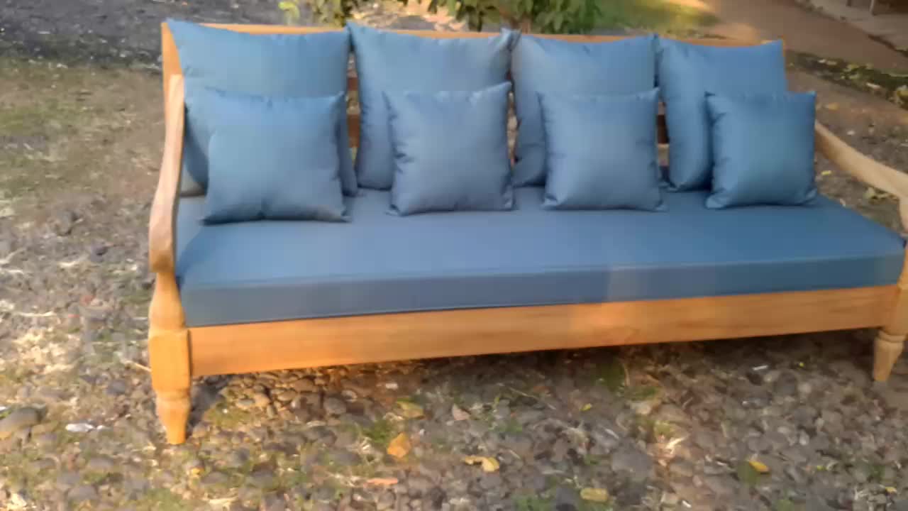 Garden Lounge Sofas Bed 3 Seater Deep Seating Cushion Waterproof