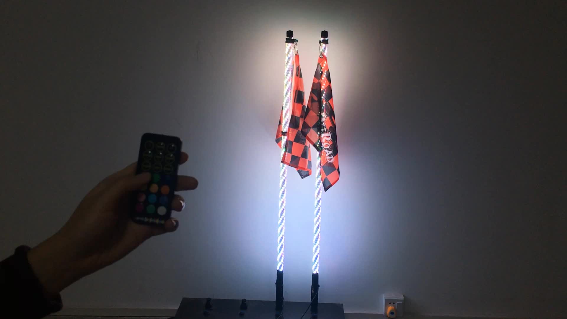 Brighter 360 Degree Spiral Led Whip Lights App And Remote Control