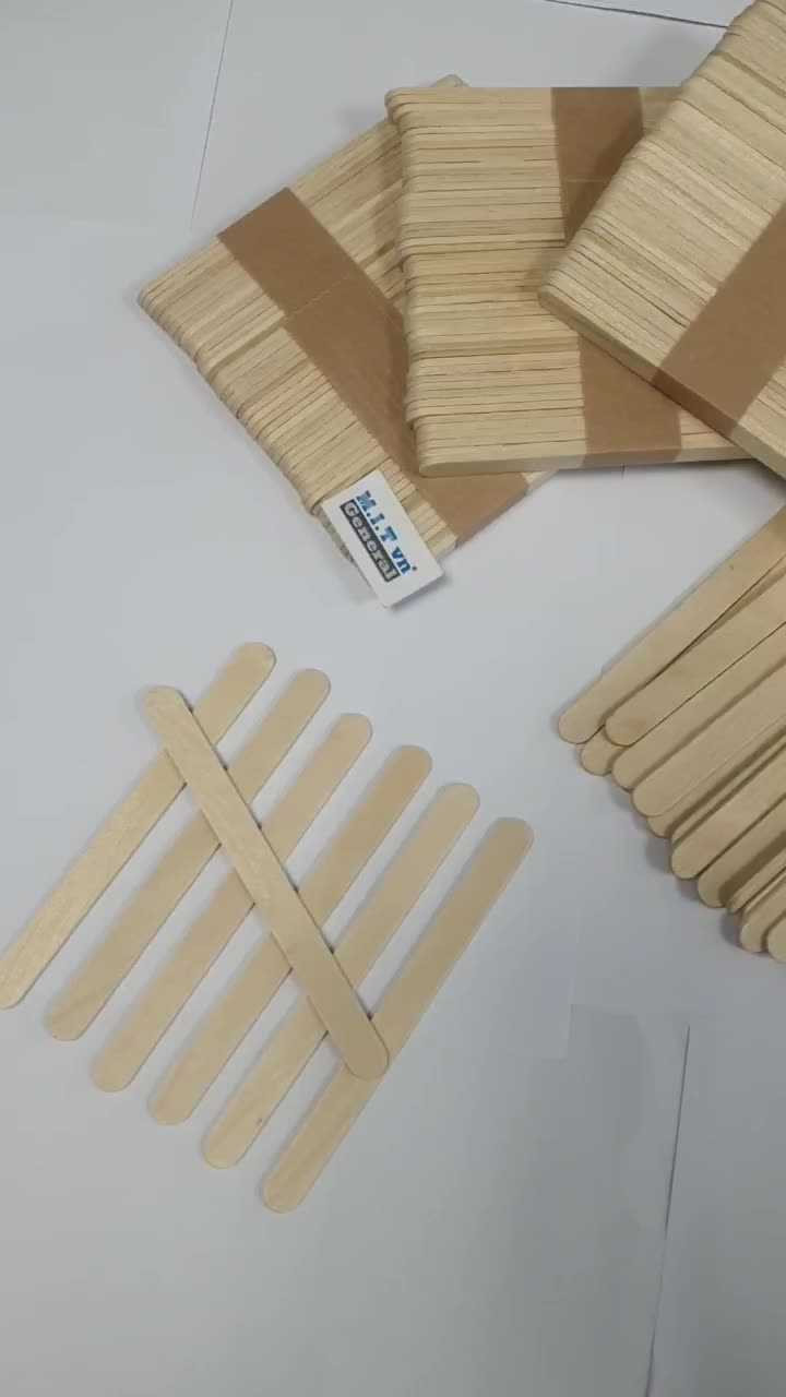 Wooden Ice Cream Stick Craft,Custom Popsicle Sticks Wholesale Price