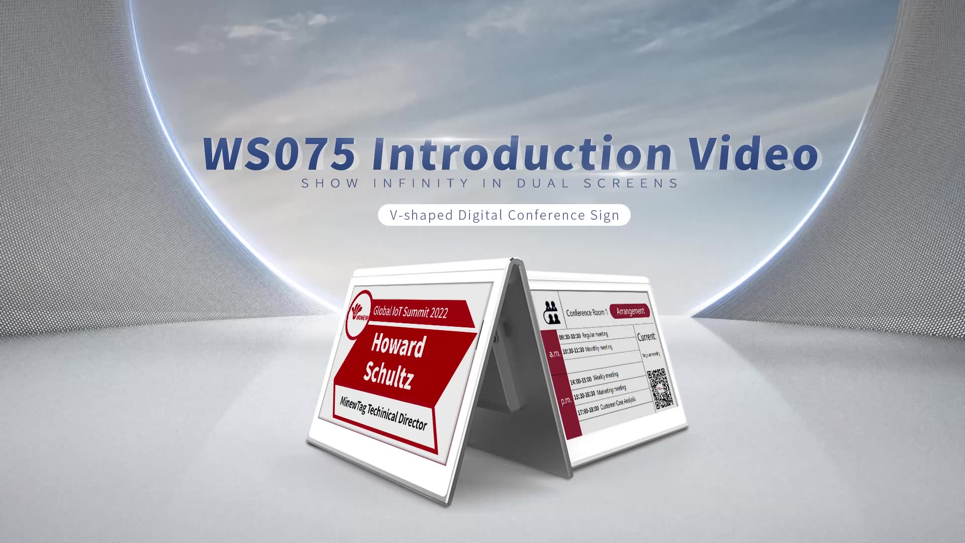 7.5 Inch Esl Signage Label Electronic Office Table Digital Name Plates